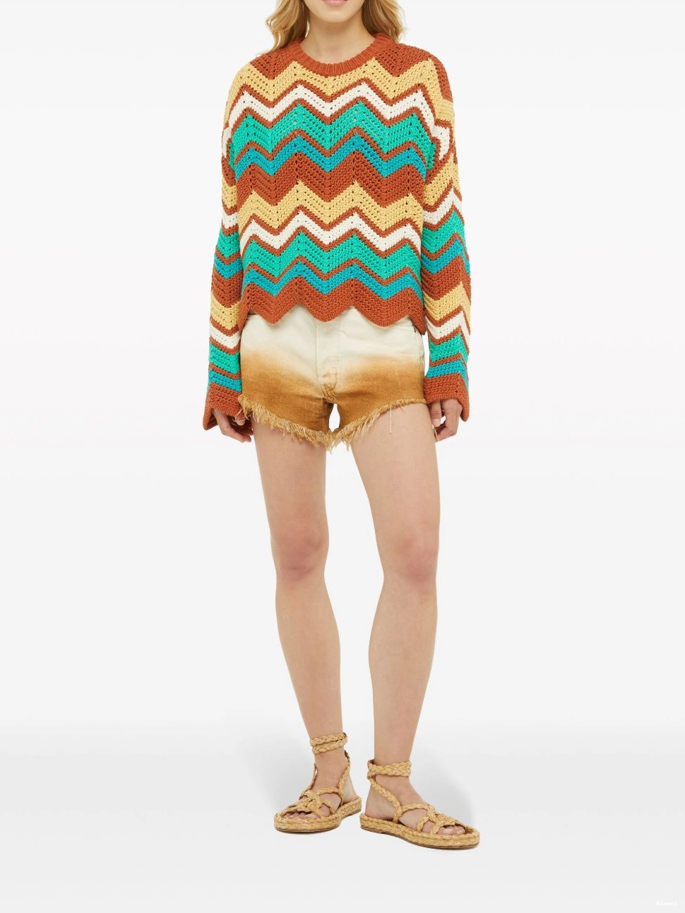 Affordable jumper Kaleidoscopic Women Alanui knit chevron 0711